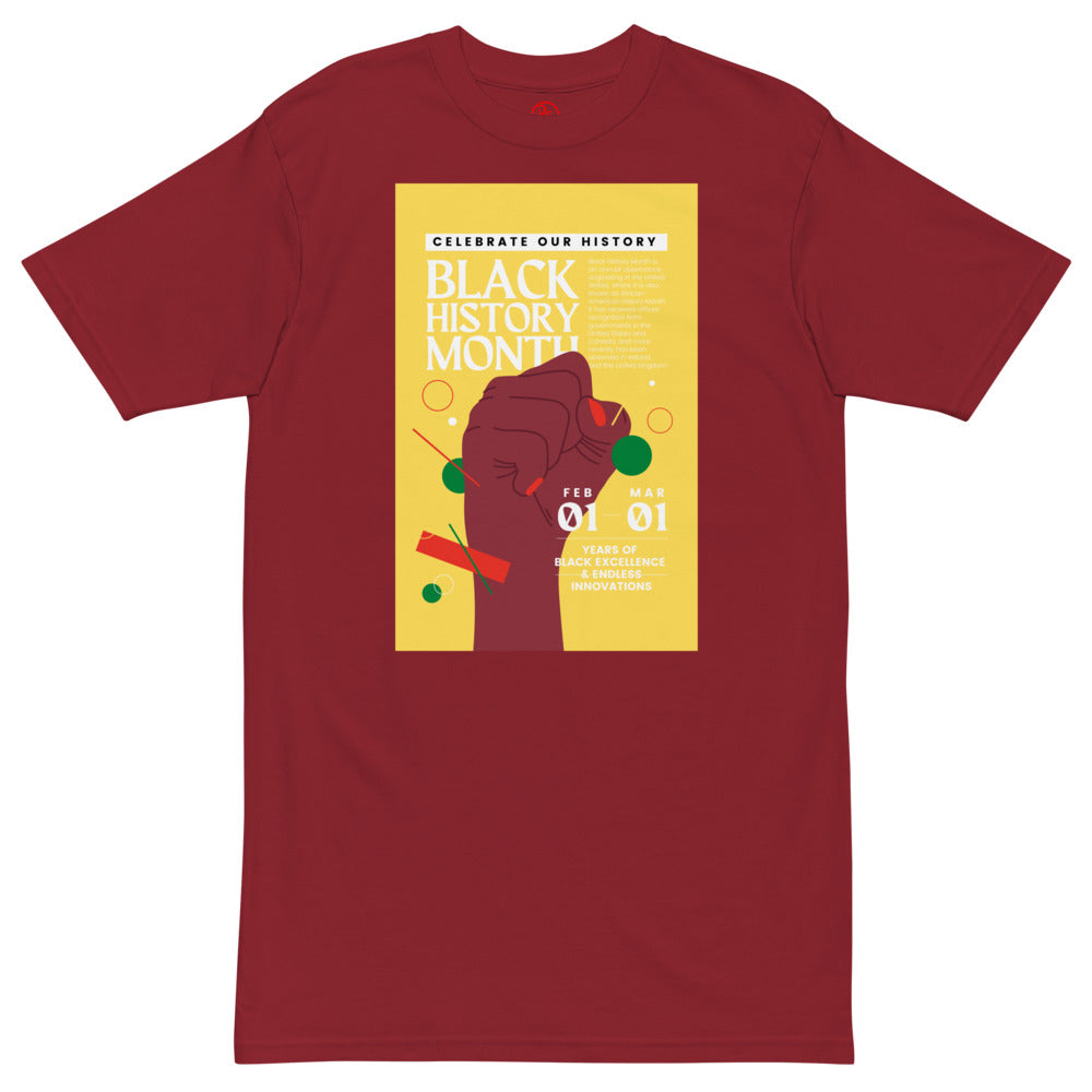 Celebrate Our History Unisex premium heavyweight tee