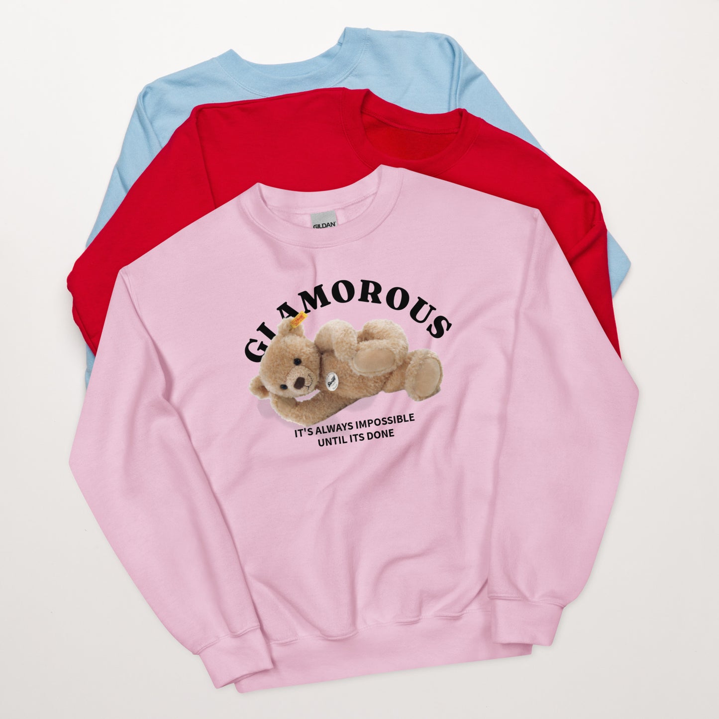 Teddy and Slogan Sweatshirt