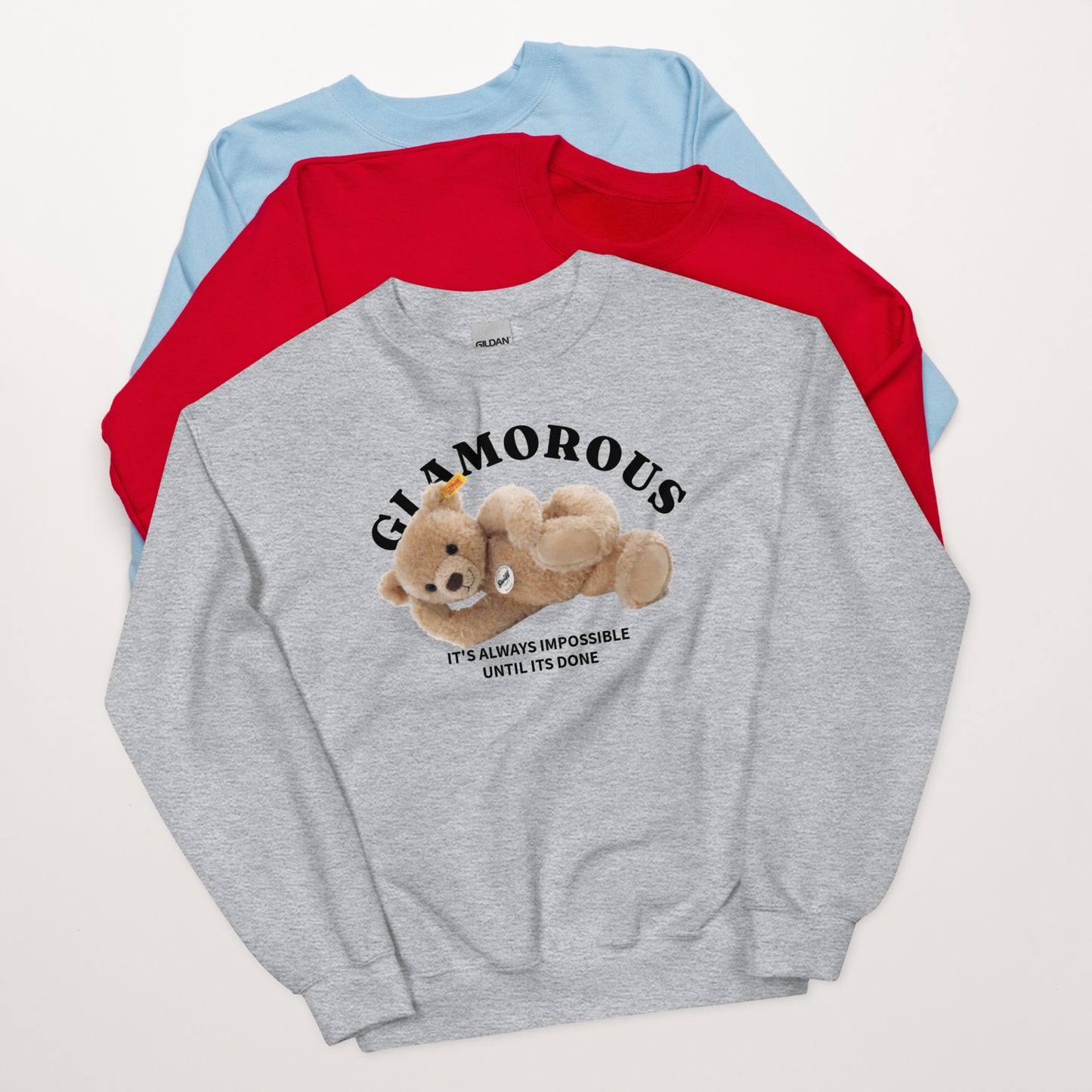 Teddy and Slogan Sweatshirt
