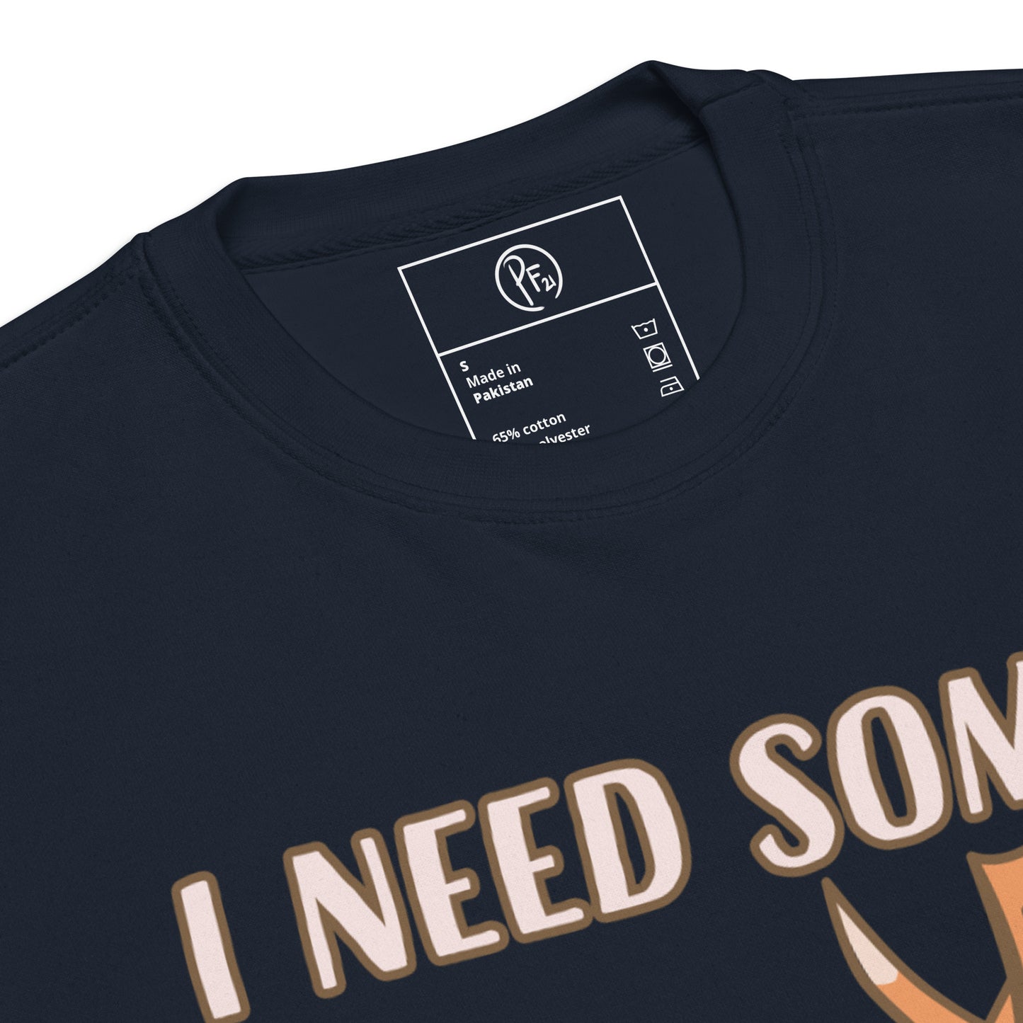 Fox And Slogan Premium Sweatshirt