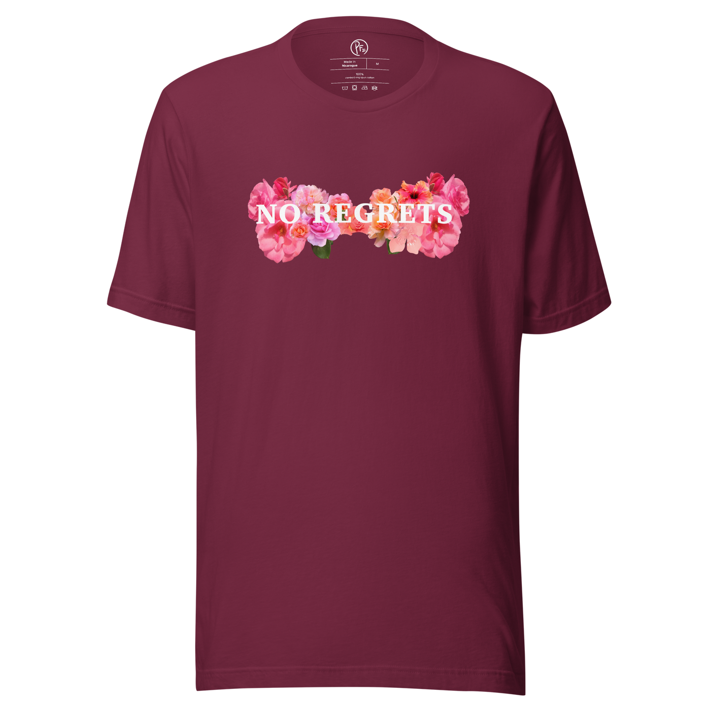 No Regrets Floral Unisex T-Shirt