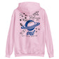 Cartoon & Slogan Graphic Hoodie
